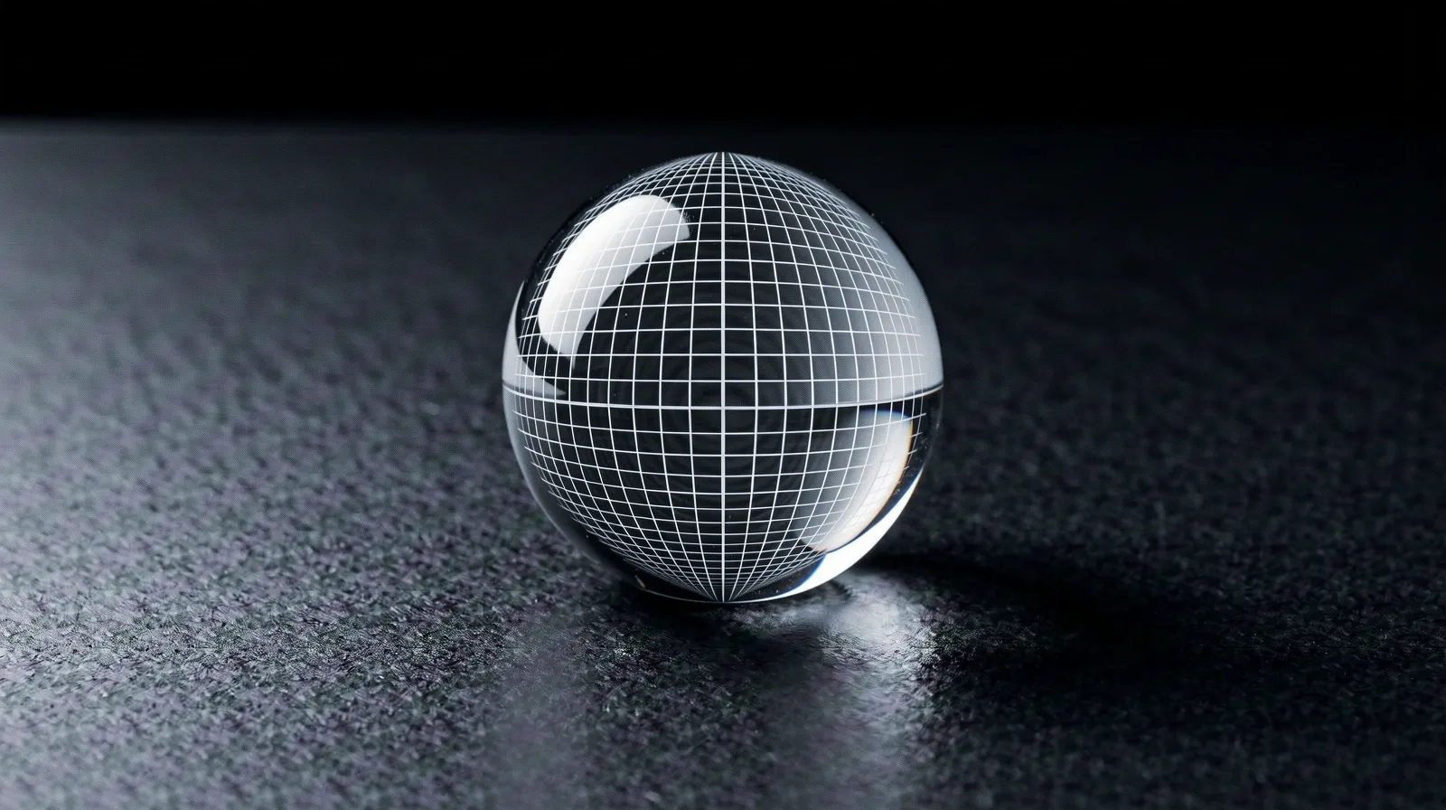 Geometric light refraction through glass